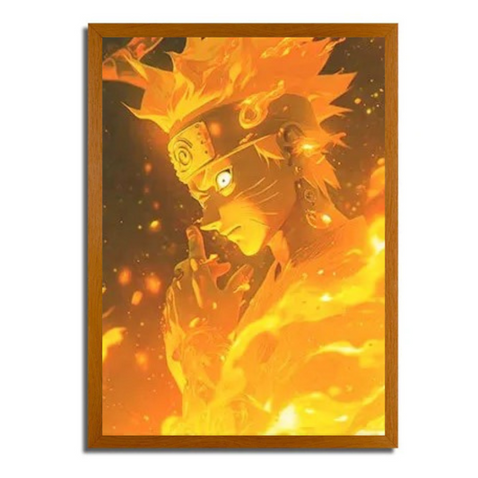 Naruto Uzumaki 9 Tails Manga Light