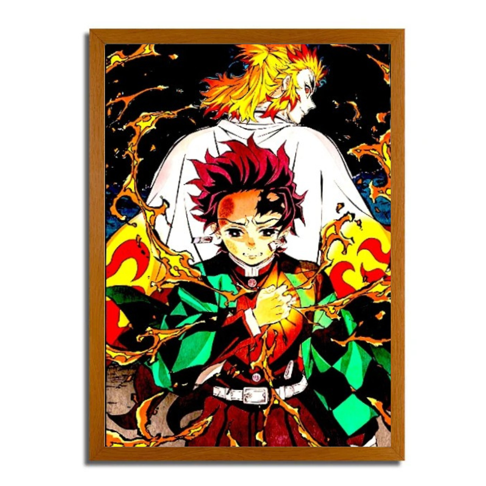 Tanjiro Kamada & Rengoku Kyojuro Manga Light